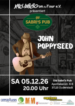 John Poppyseed *live* im Old Sabri's Pub